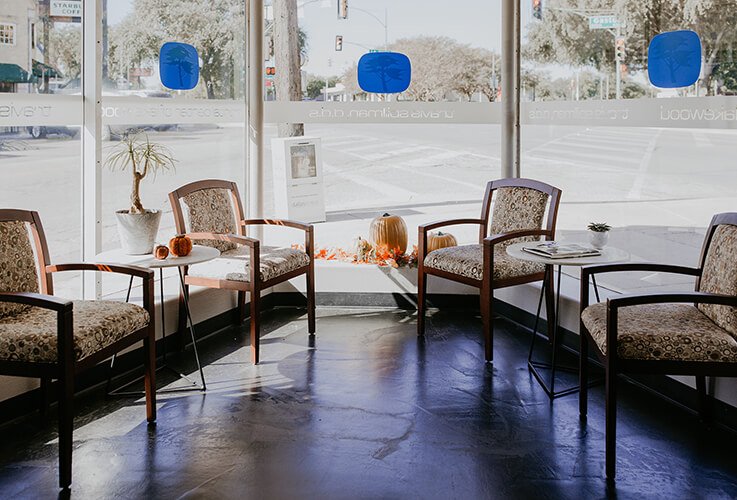 Dental office waiting room