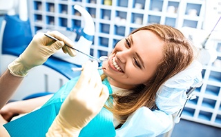 patient preparing for the cost of root canal in Dallas